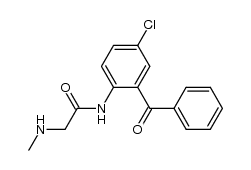 2-(methylamino-acetamido)-5-chloro-benzophenone结构式