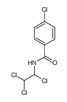 4-chloro-N-(1,2,2-trichloroethyl)benzamide Structure