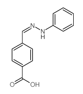 4-[(phenylhydrazinylidene)methyl]benzoic acid Structure