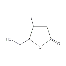 4,5-Dihydroxy-3-methyl-pentanoic acid γ-lactone Structure