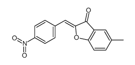 5-methyl-2-[(4-nitrophenyl)methylidene]-1-benzofuran-3-one Structure