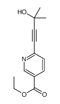 6-[(3-甲基-3-羟基)丁炔-1-基]烟酸乙酯结构式