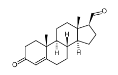 3-oxoandrost-4-ene-17β-carboxaldehyde结构式