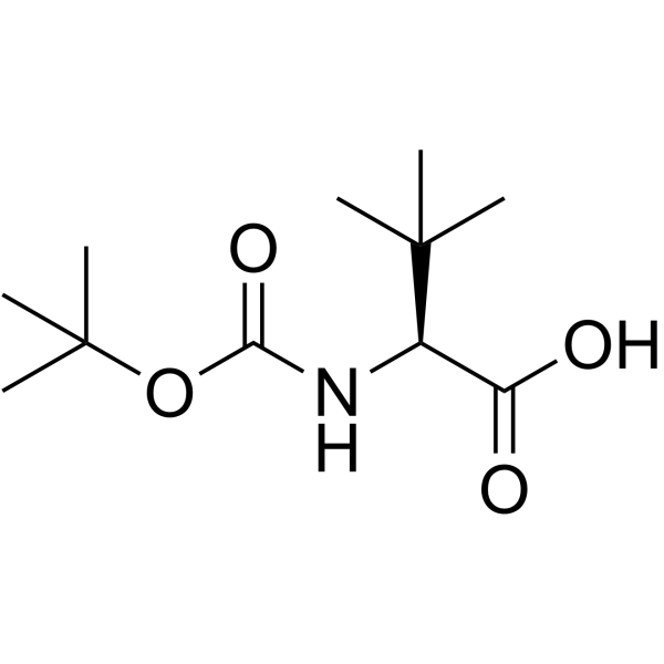 N-Boc-L-叔亮氨酸结构式