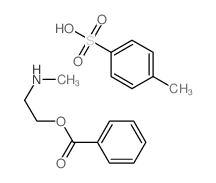 2-methylaminoethyl benzoate; 4-methylbenzenesulfonic acid结构式
