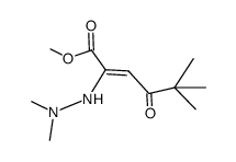 (Z)-2-(N',N'-Dimethyl-hydrazino)-5,5-dimethyl-4-oxo-hex-2-enoic acid methyl ester Structure