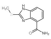 2-(甲基硫代)-1H-苯并咪唑-4-羧酰胺结构式