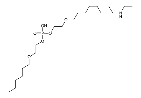 diethylammonium bis[2-(hexyloxy)ethyl] phosphate结构式