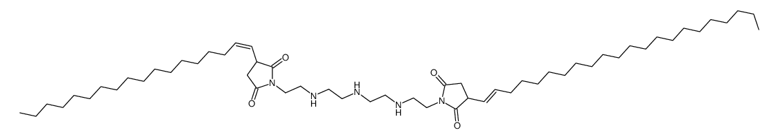 1-[2-[[2-[[2-[[2-[3-(docosenyl)-2,5-dioxo-1-pyrrolidinyl]ethyl]amino]ethyl]amino]ethyl]amino]ethyl]-3-(octadecenyl)pyrrolidine-2,5-dione Structure