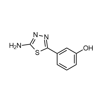 3-(5-氨基-1,3,4-噻二唑-2-基)苯酚结构式