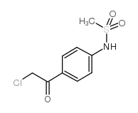 N-[4-(2-氯乙酰基)苯基]甲磺酰胺结构式