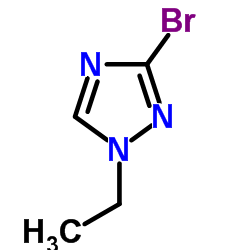 3-溴-1-乙基-1H-1,2,4-三唑结构式