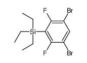(3,5-dibromo-2,6-difluorophenyl)-triethylsilane结构式