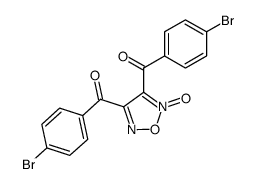 3,4-bis(4-bromobenzoyl)-1,2,5-oxadiazole 2-oxide结构式