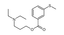 3-(Diethylamino)propyl=m-(methylthio)benzoate Structure