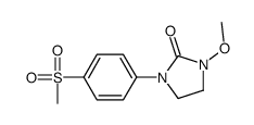 1-Methoxy-3-[4-(methylsulfonyl)phenyl]-2-imidazolidone结构式