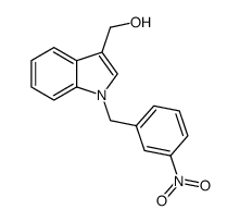 1-[(3-nitrophenyl)methyl]-1H-indole-3-methanol Structure
