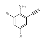 2-氨基-3,5-二溴苯腈结构式