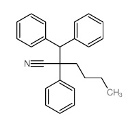 Benzenepropanenitrile, a-butyl-a,b-diphenyl-结构式