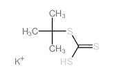Carbonotrithioic acid,mono(1,1-dimethylethyl) ester, potassium salt (9CI) Structure