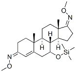 7-[(Trimethylsilyl)oxy]androst-4-ene-3,17-dione bis(O-methyloxime) Structure