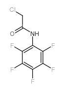 2-氯-N-(2,3,4,5,6-五氟苯基)乙酰胺结构式
