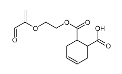 4-环己烯-1,2-二甲酸单[2-[(1-氧代-2-丙烯基)氧基]乙基]酯结构式