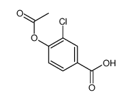 4-acetyloxy-3-chlorobenzoic acid结构式
