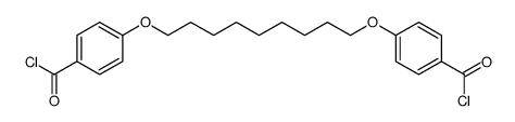 4-[9-(4-carbonochloridoylphenoxy)nonoxy]benzoyl chloride结构式