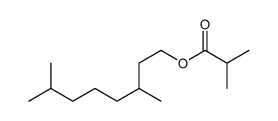3,7-dimethyloctyl isobutyrate Structure