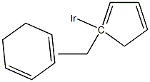 1-乙基环戊二烯基-1,3-环己二烯铱(I)结构式