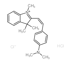 N,N-dimethyl-4-[(E)-2-(1-methyl-3H-indol-2-yl)ethenyl]aniline Structure
