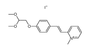 1-methyl-2[p-(2,2-dimethoxyethoxy)-styryl]pyridinium iodide结构式