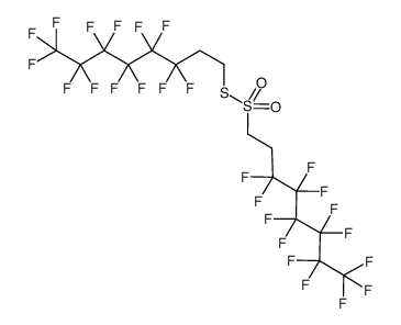 S-(3,3,4,4,5,5,6,6,7,7,8,8,8-tridecafluorooctyl) 3,3,4,4,5,5,6,6,7,7,8,8,8-tridecafluorooctane-1-sulfonothioate结构式