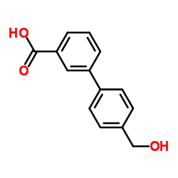 4’-(羟基甲基)联苯-3-羧酸结构式