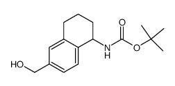 (6-hydroxymethyl-1,2,3,4-tetrahydro-naphthalen-1-yl)-carbamic acid tert-butyl ester Structure