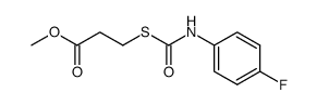 methyl 3-(((4-fluorophenyl)carbamoyl)thio)propanoate Structure
