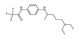 N-(4-((5-(diethylamino)pentan-2-yl)amino)phenyl)-2,2,2-trifluoroacetamide结构式