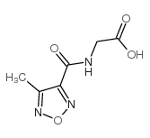 [(4-甲基呋咱-3-羰基)-氨基]-乙酸结构式