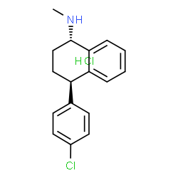 rac-trans-3-Dechloro sertraline hydrochloride Structure