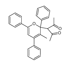 3-(3-methyl-2,4,6-triphenyl-2H-pyran-2-yl)pentane-2,4-dione Structure