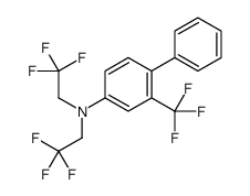 4-phenyl-N,N-bis(2,2,2-trifluoroethyl)-3-(trifluoromethyl)aniline Structure