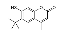 6-tert-butyl-4-methyl-7-sulfanylchromen-2-one结构式