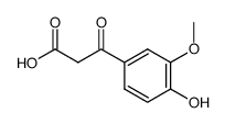 4-hydroxy-3-methoxybenzoylacetic acid结构式