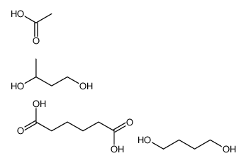 acetic acid,butane-1,3-diol,butane-1,4-diol,hexanedioic acid Structure