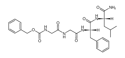 Z-Gly-Gly-L-Phe-L-Leu-NH2结构式