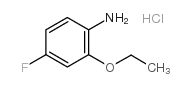 2-乙氧基-4-氟苯胺盐酸盐结构式