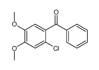 (2-chloro-4,5-dimethoxyphenyl)-phenylmethanone结构式