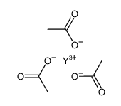四水合乙酸钇(III)结构式