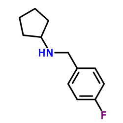 环戊基-(4-氟-苄基)-胺结构式